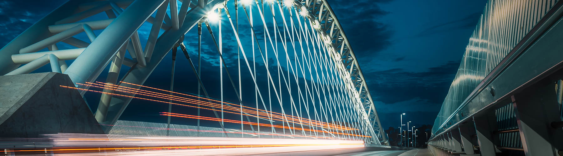 Burgoyne Bridge at night