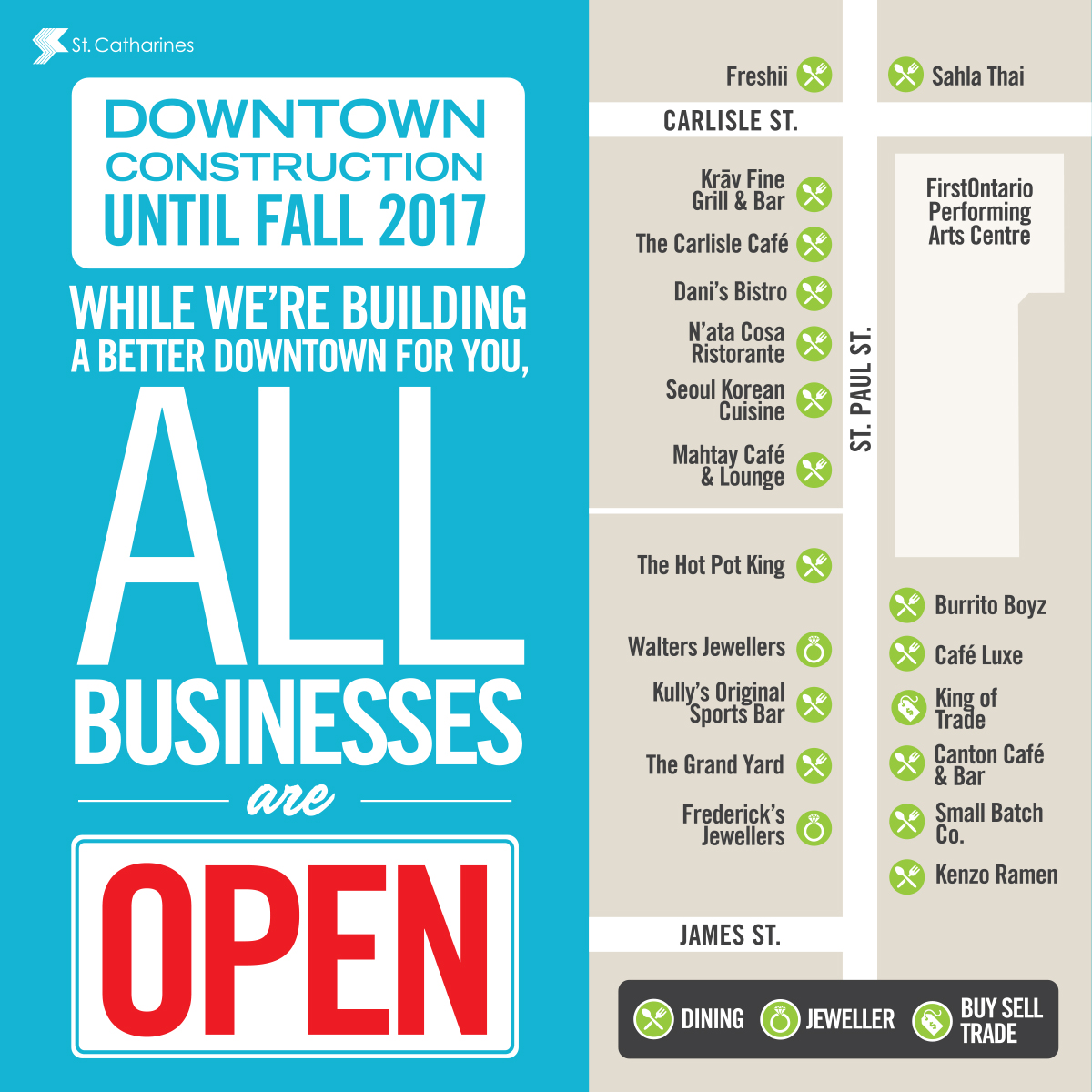 Downtown business map